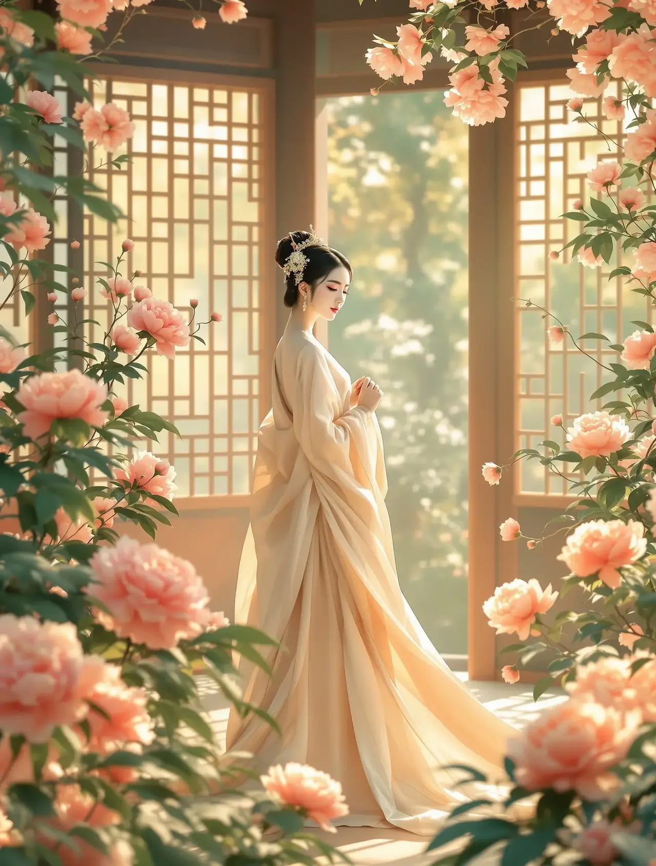 《金丝笼里的贵女》短剧封面，古装题材，共54集